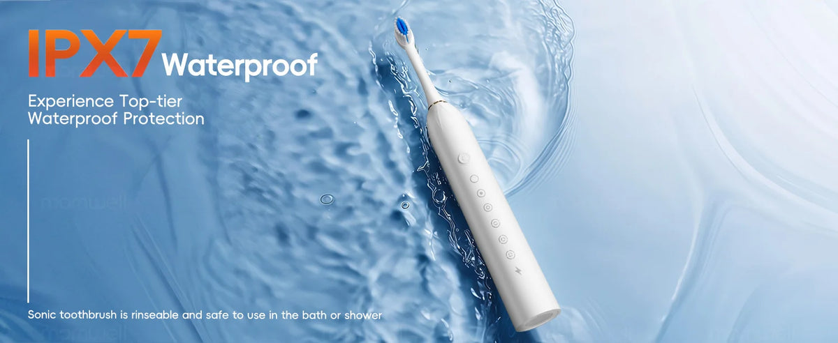 Electric Toothbrush Sonic Rechargeable IPX7 Waterproof