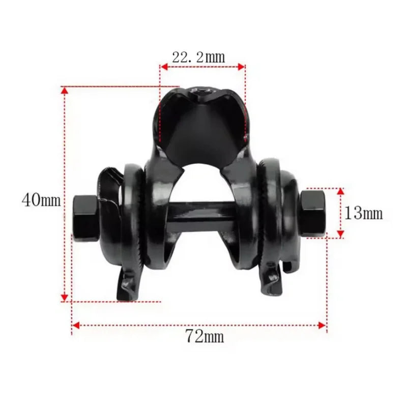 Bike Seat Post Clamp Saddle Rail Conversion Adapter for Standard Saddles - 2