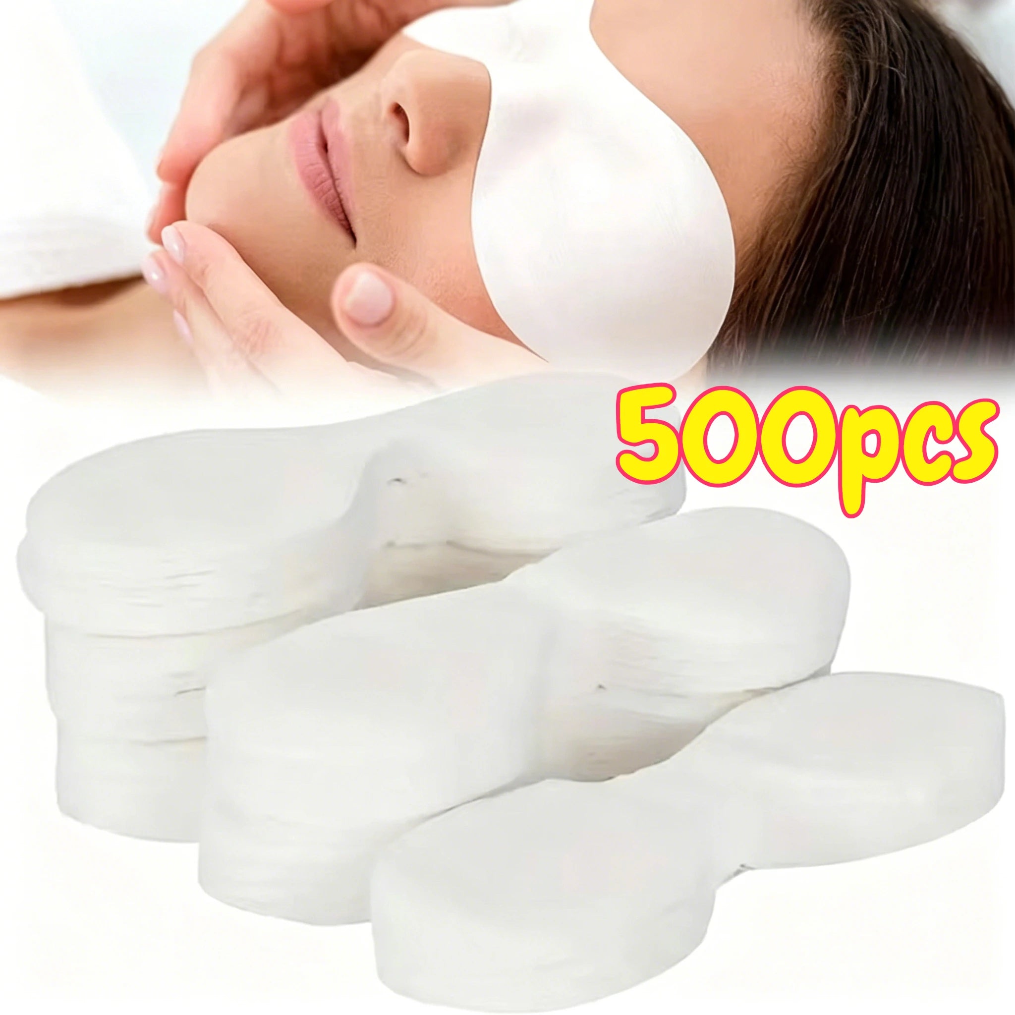 Disposable Eye Mask Paper Pads Ultrathin Cotton Spa Skincare Sheets - 1