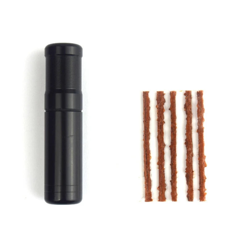 Portable Bike Tubeless Tire Repair Kit Emergency Plug Tool Set - 8