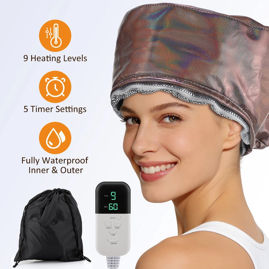 Electric Hair Steamer Cap Deep Conditioning Heat Cap