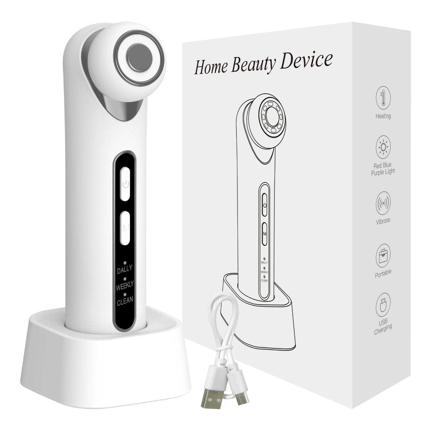 LED Photon Eye Facial Massager Eye Beauty Wand - 18