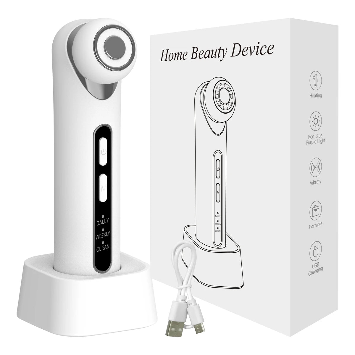 LED Photon Eye Facial Massager Eye Beauty Wand