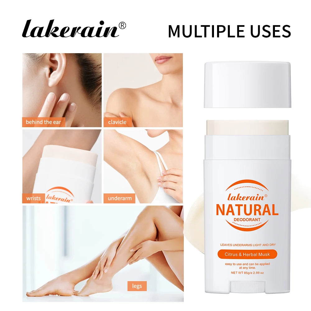 Solid Deodorant Stick Natural Perfume Balm Long Lasting Fragrance