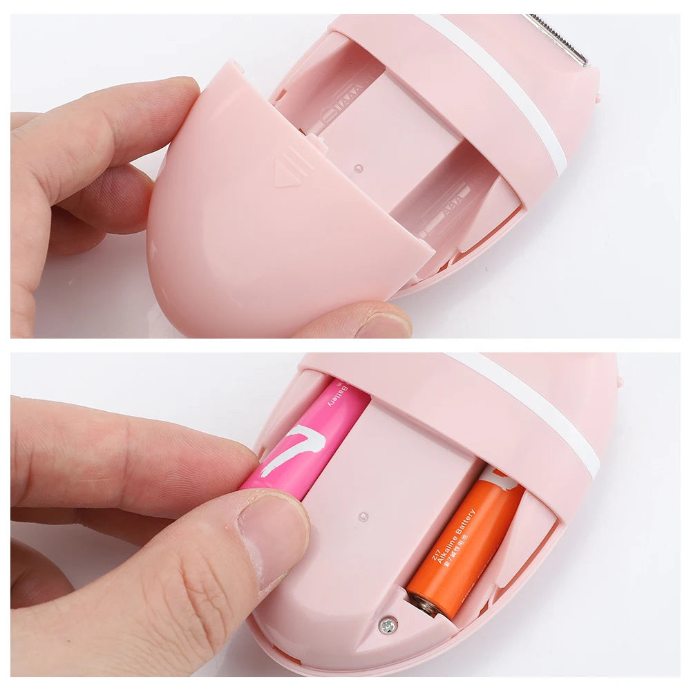 Womens 3 in 1 Electric Shaver Mini Painless Hair Removal Razor