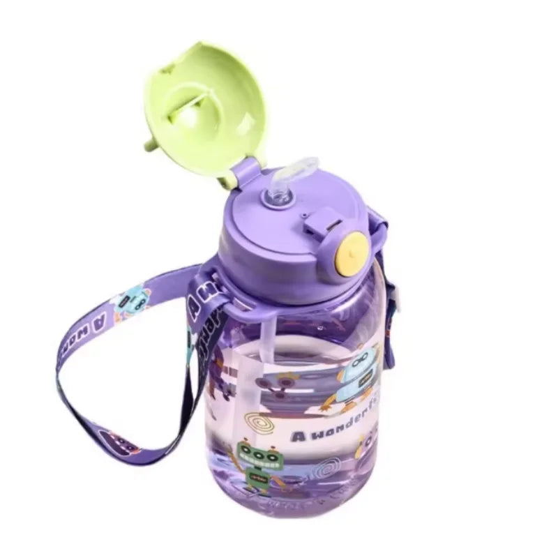 Fantia 650ml Kids Water Bottle with Straw BPA Free Leakproof Cup - 4