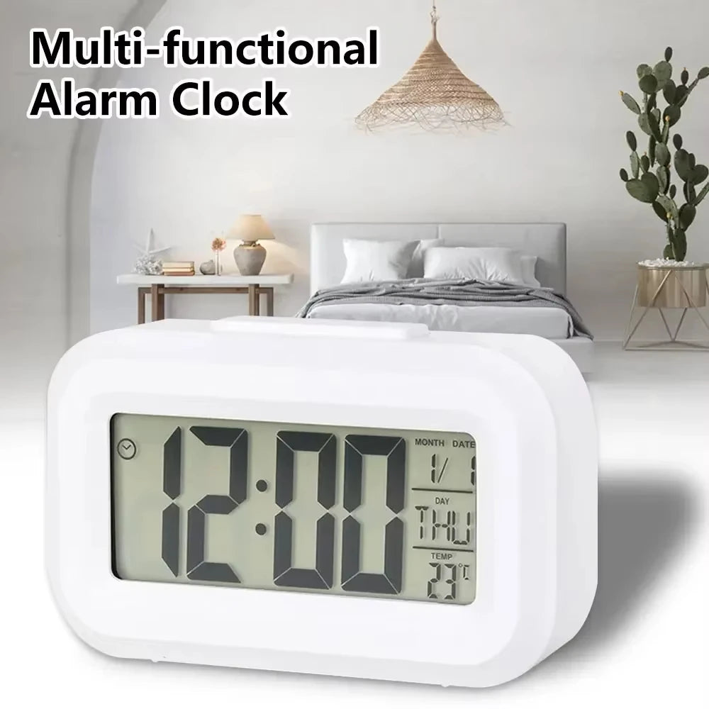 Digital Alarm Clock with Temperature Calendar and LED Display