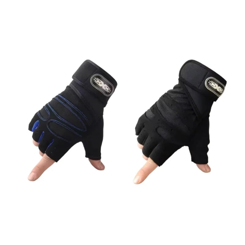 Unisex Half Finger Sports Gloves Fitness Gym Cycling Wrist Support