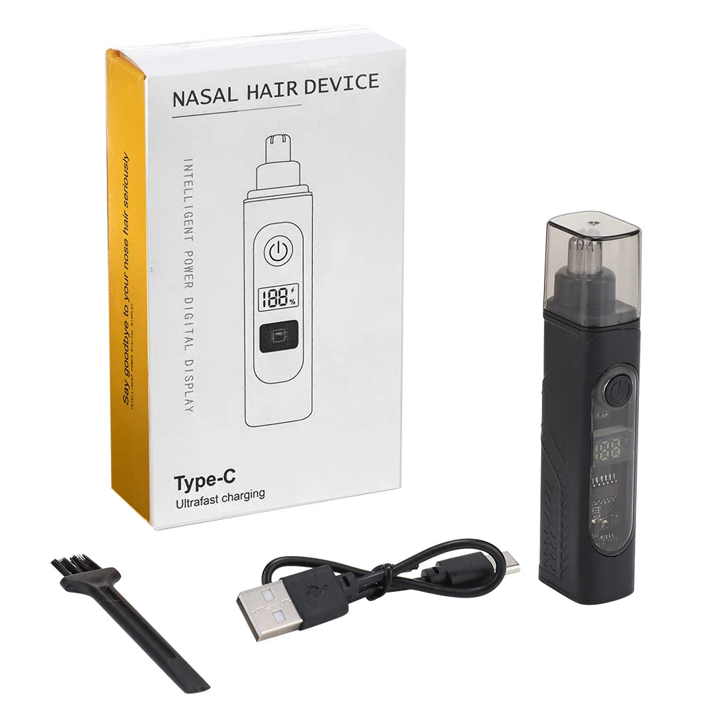 Electric Nose Hair Clipper Precision Trimmer USB Rechargeable - 18