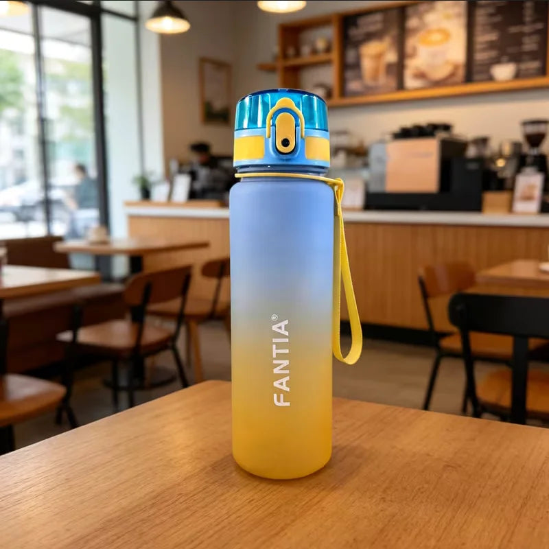 Fantia Frosted Gradient Sports Water Bottle Leak Proof Fitness Flask - 17