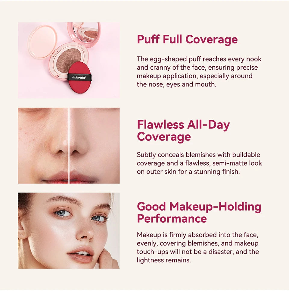Lakerain Cushion Foundation Korean Makeup Base CC Cream - 8