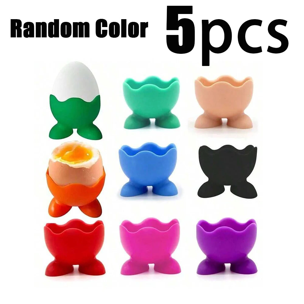 Silicone Egg Cups and Beauty Sponge Holder Stand Set - 14