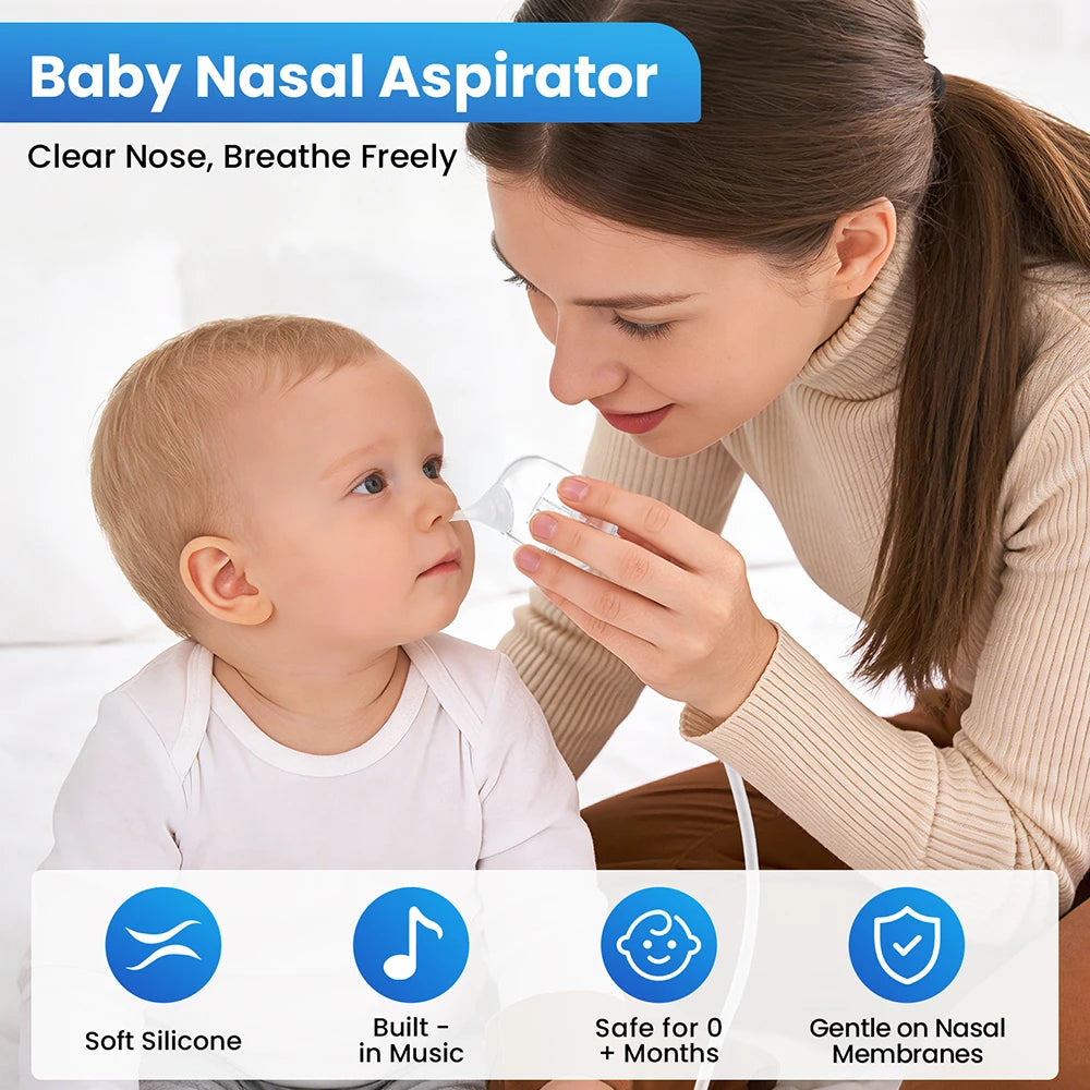 Electric Baby Nasal Aspirator Rechargeable Nose Cleaner