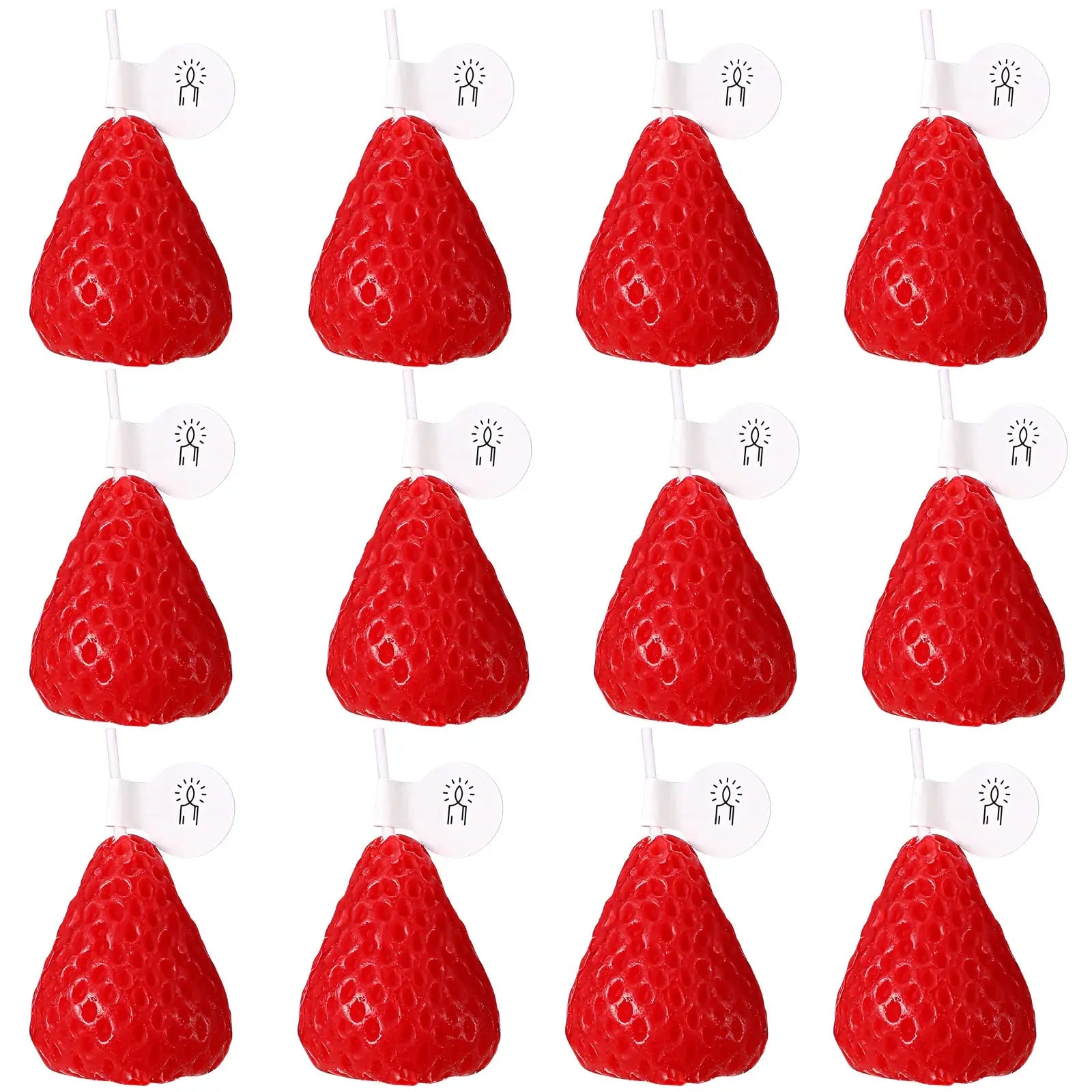 Handmade Strawberry Scented Candle Aesthetic Wax Gift for Home Decor - 14
