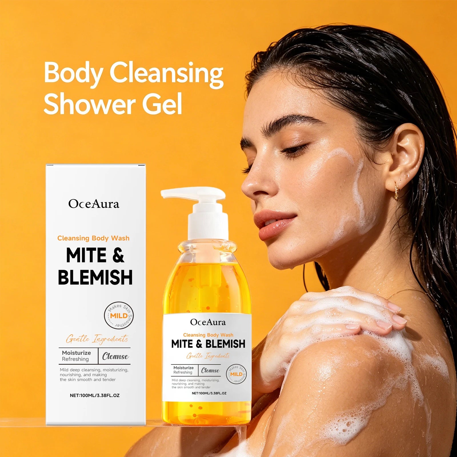 Anti Mite Acne Control Cleansing Body Wash Shower Gel - 2