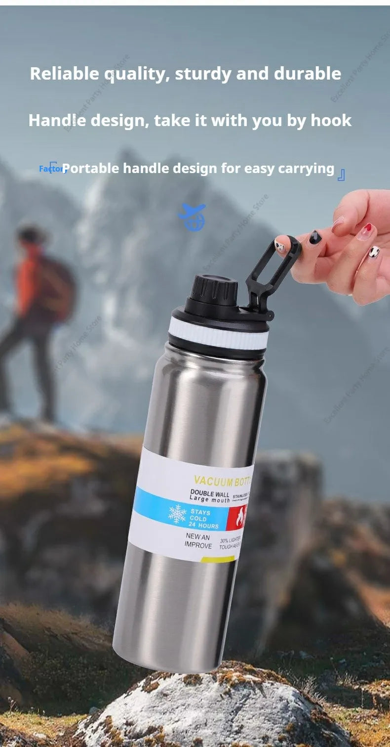 Insulated Stainless Steel Vacuum Flask Thermal Water Bottle Sport Cup