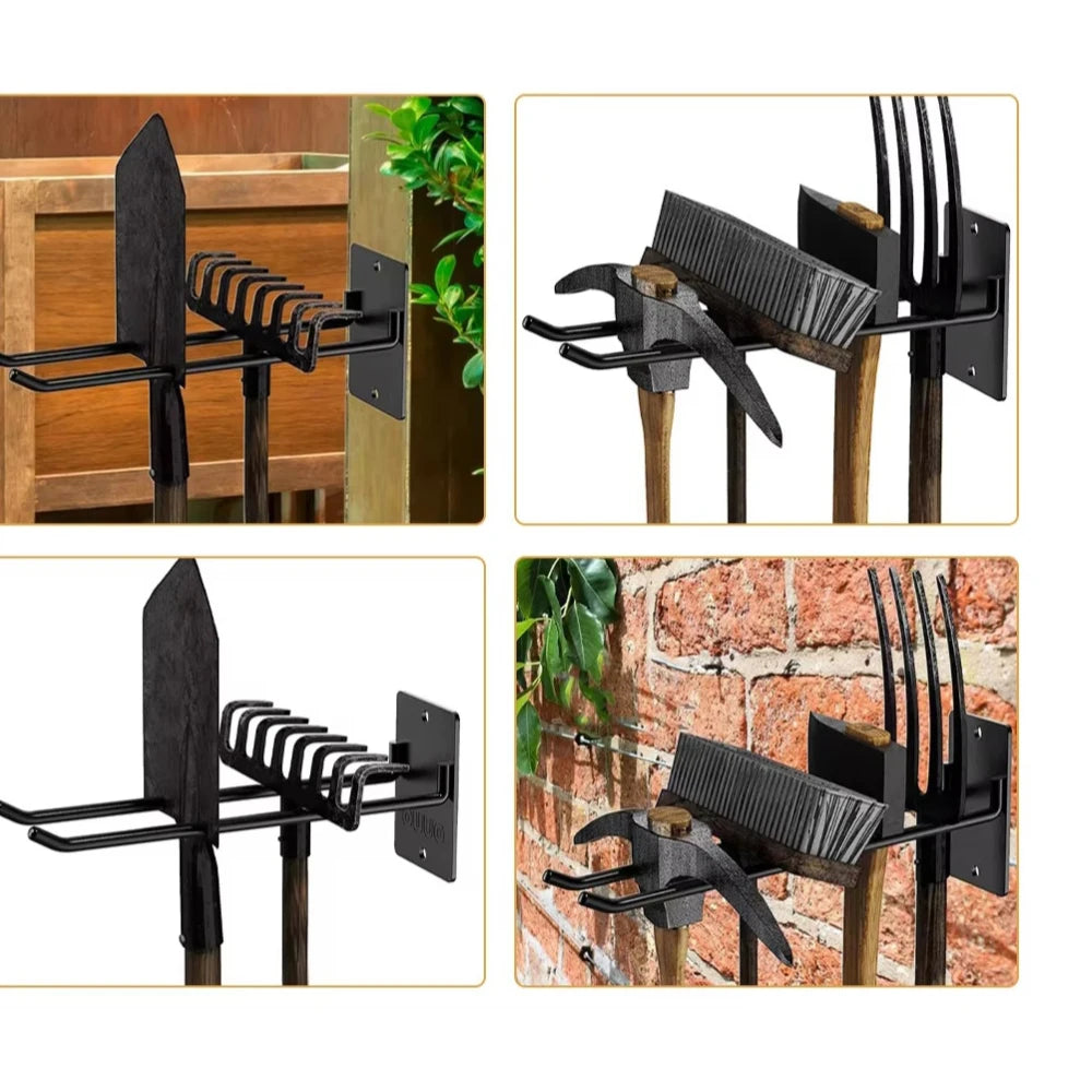 Heavy Duty Garage Wall Hooks Tool Storage Organizer Metal Hanger Rack - 9