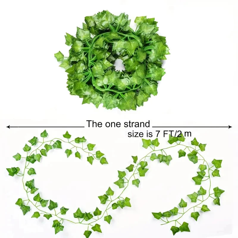 Artificial Ivy Vine Garland Hanging Greenery Plants for Home Decor