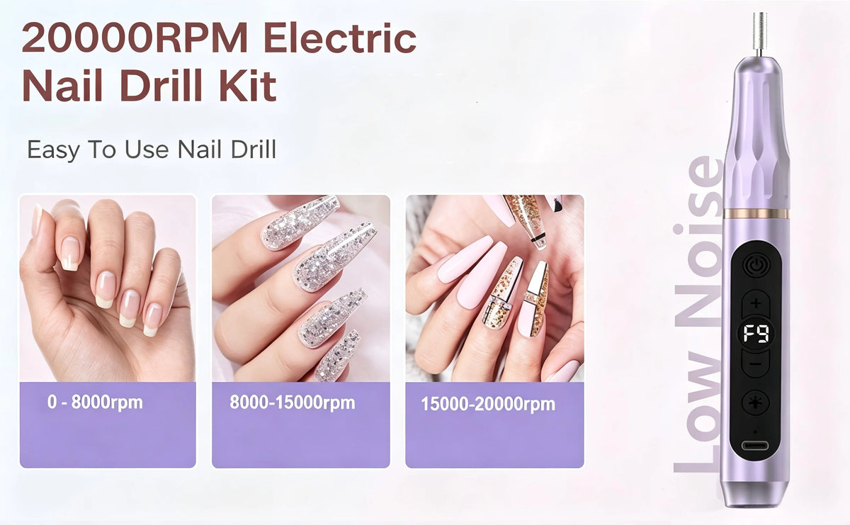 Electric Nail File 12 in 1 Cordless Manicure And Pedicure Kit
