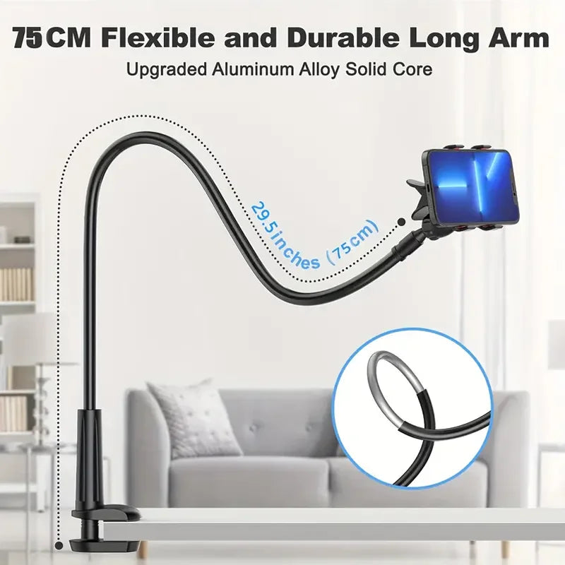360 Degree Flexible Lazy Bracket Tablet and Phone Bedside Holder Stand - 6