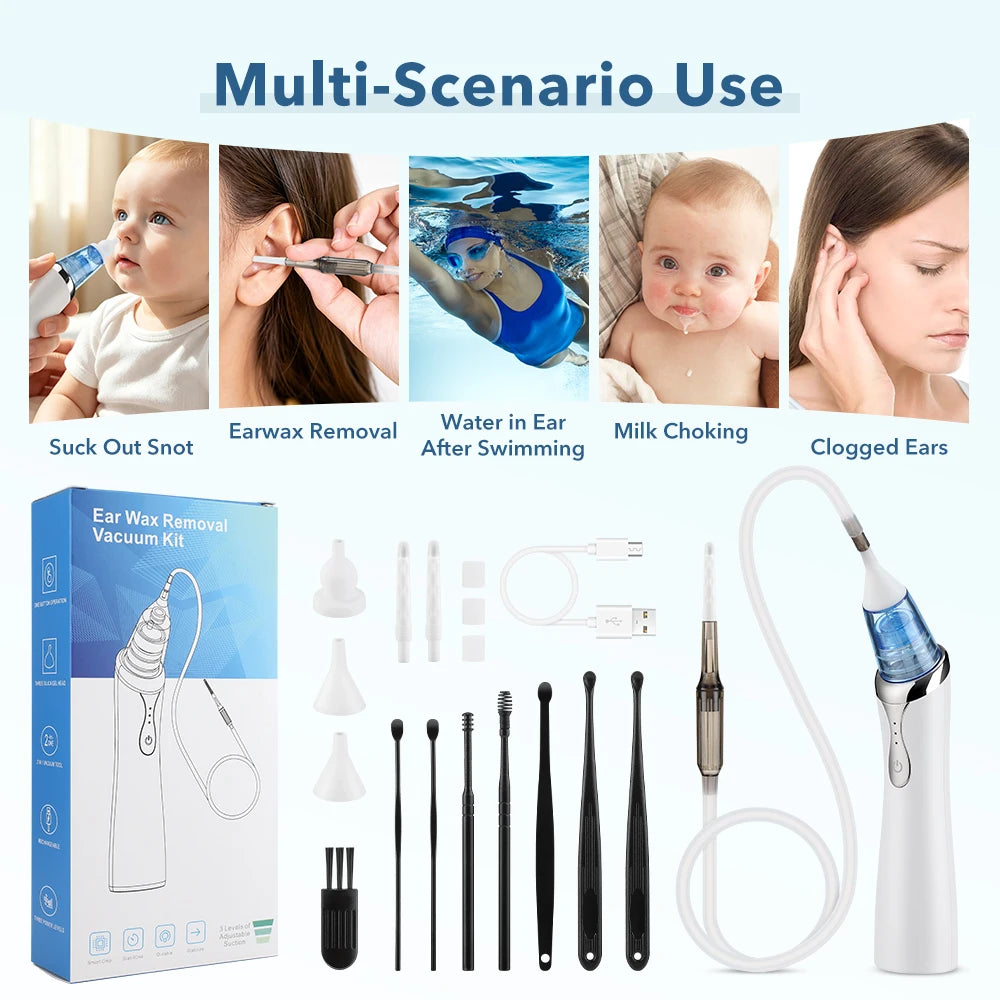 Electric Baby Nasal Aspirator & Ear Wax Removal Kit