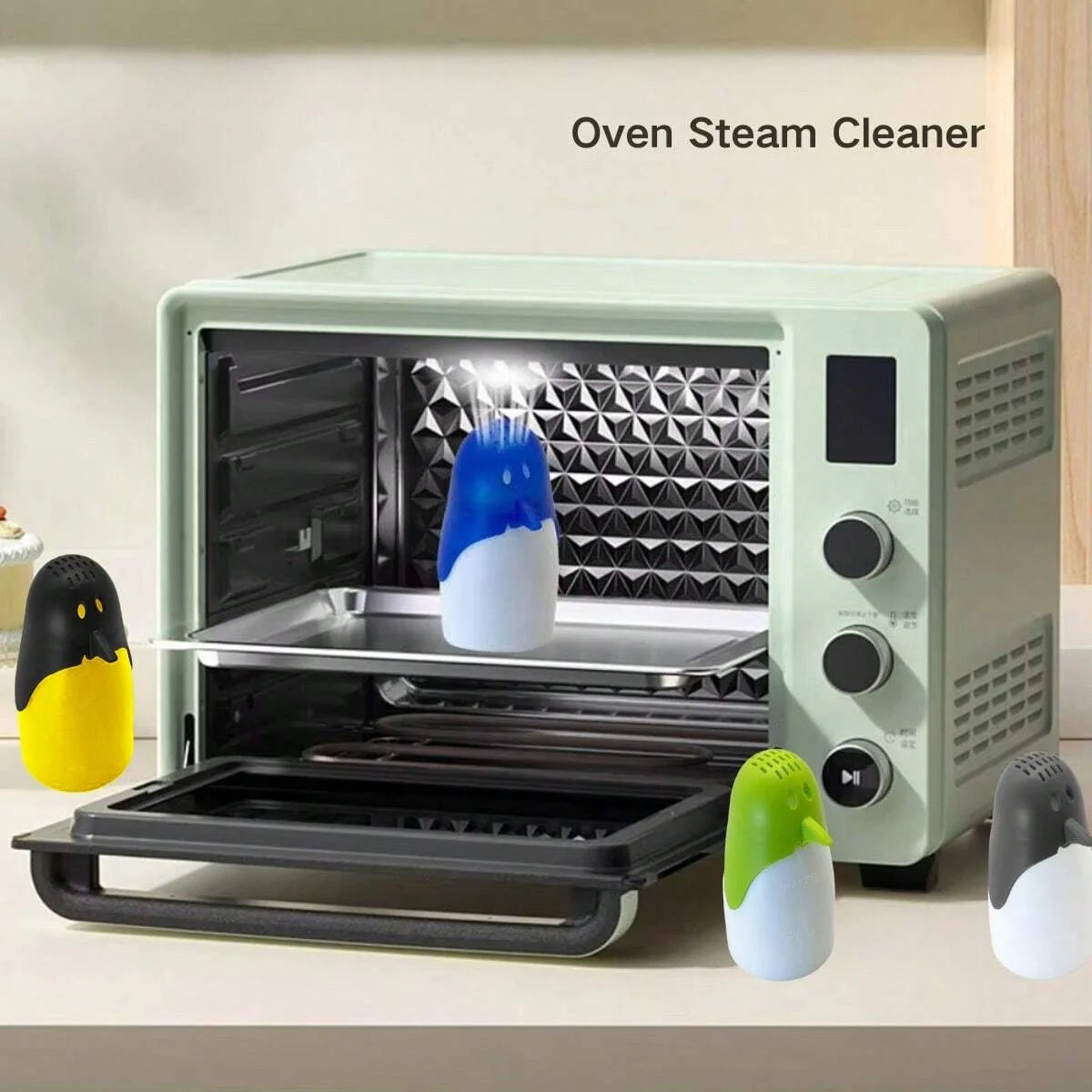 Angry Mama Microwave Cleaner Steam Oven Scrubber Kitchen Cleaning Tool - 9