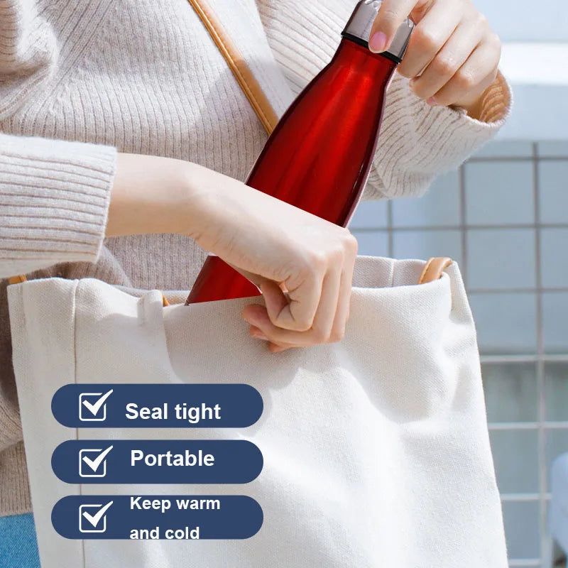 Stainless Steel Vacuum Flask Insulated Water Bottle 500ml 750ml