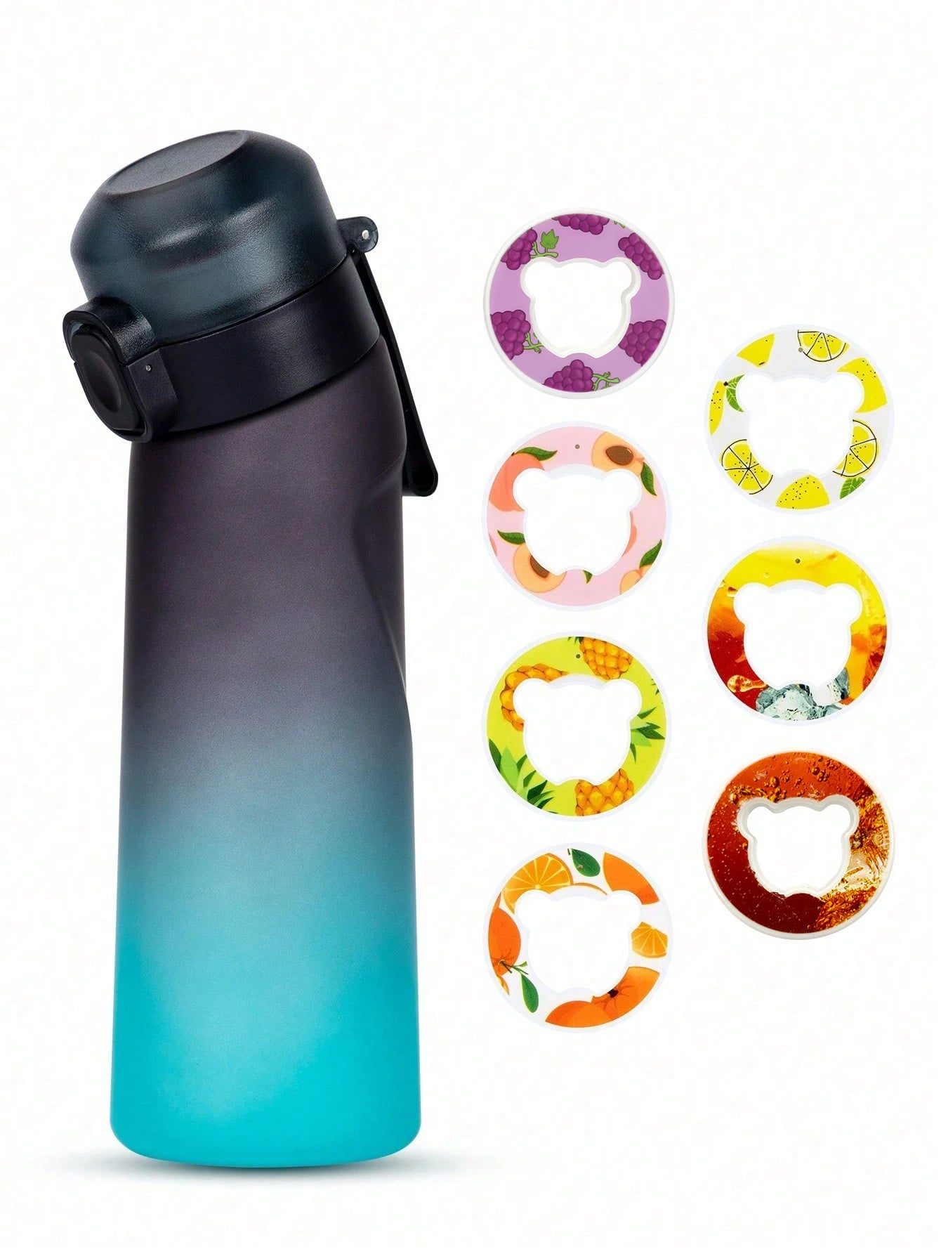650ml Flavored Water Bottle Scented Air Infused Sports Cup with Pod