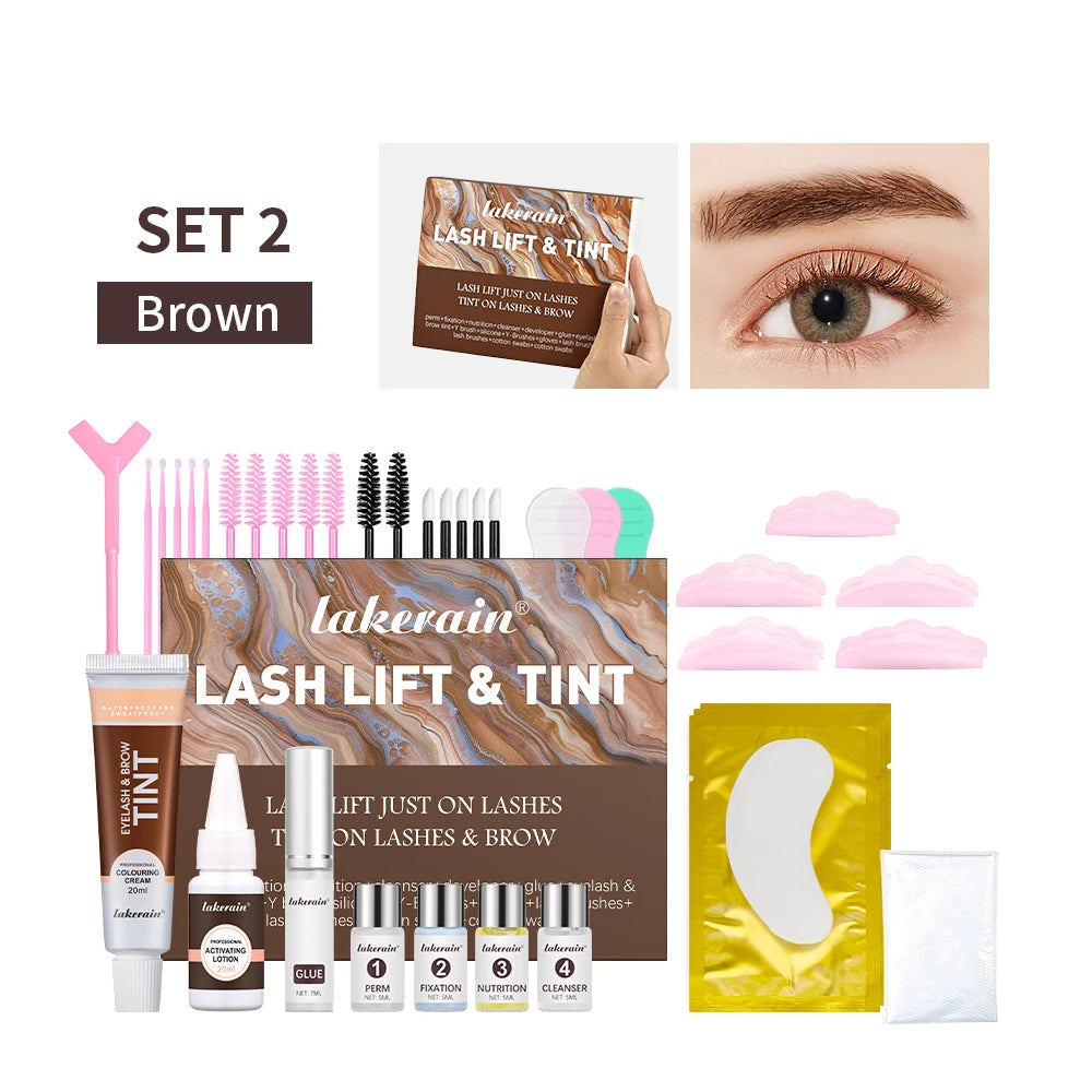 Professional Eyelash Perm and Tint Kit Lash Lift Curling Set