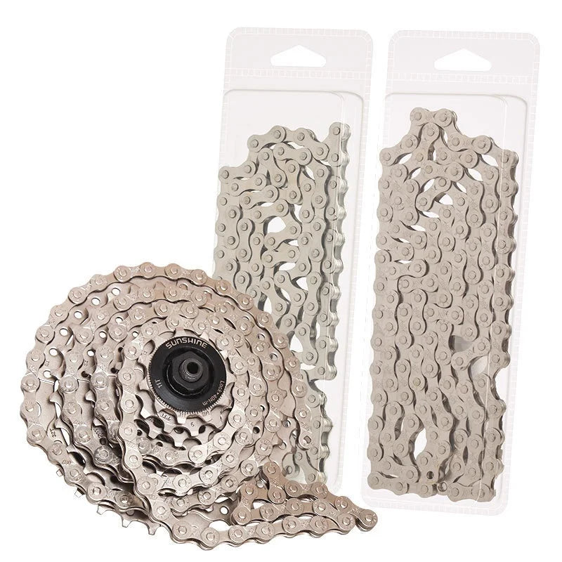 Durable Bicycle Chain for MTB Road Bike 6 7 8 9 10 11 12 Speed Gear - 1