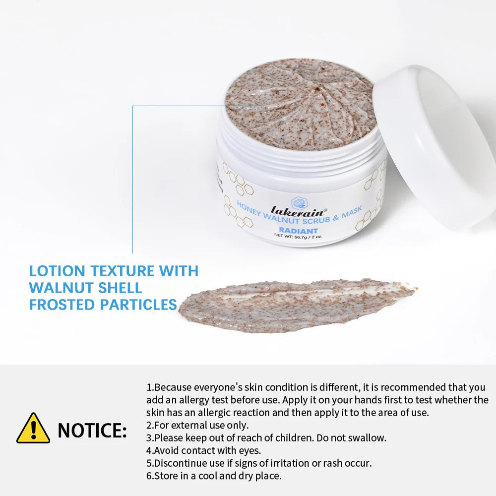 Honey Walnut Facial Scrub and Exfoliating Mask - 6