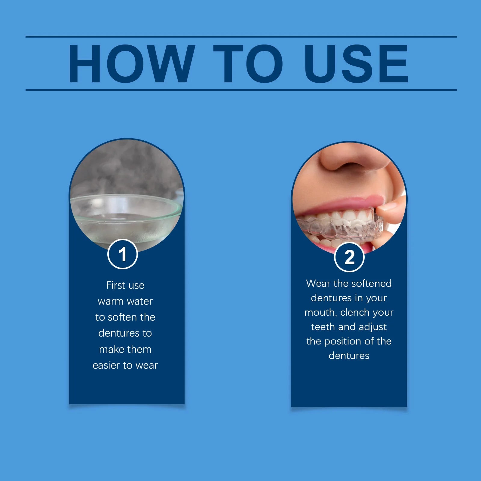 Adjustable Snap On Dentures Fake Teeth Veneers - 20