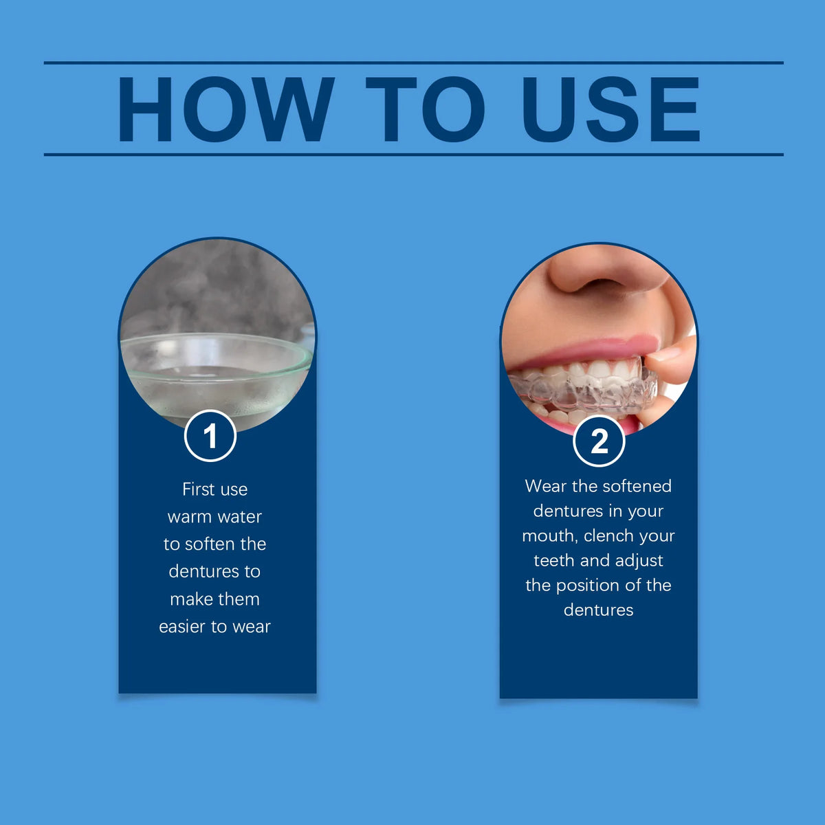 Adjustable Snap On Dentures Fake Teeth Veneers