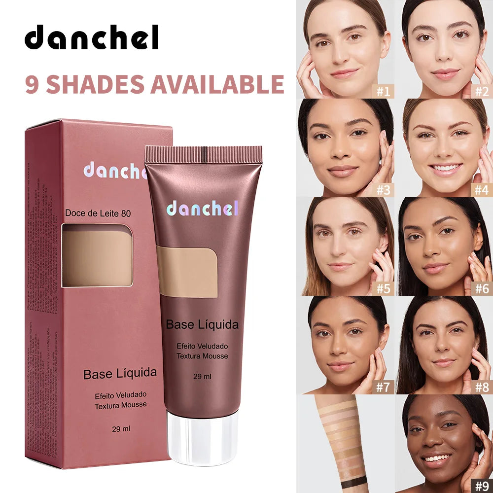 Liquid Foundation Long Lasting Velvet Matte Face Makeup Base - 1