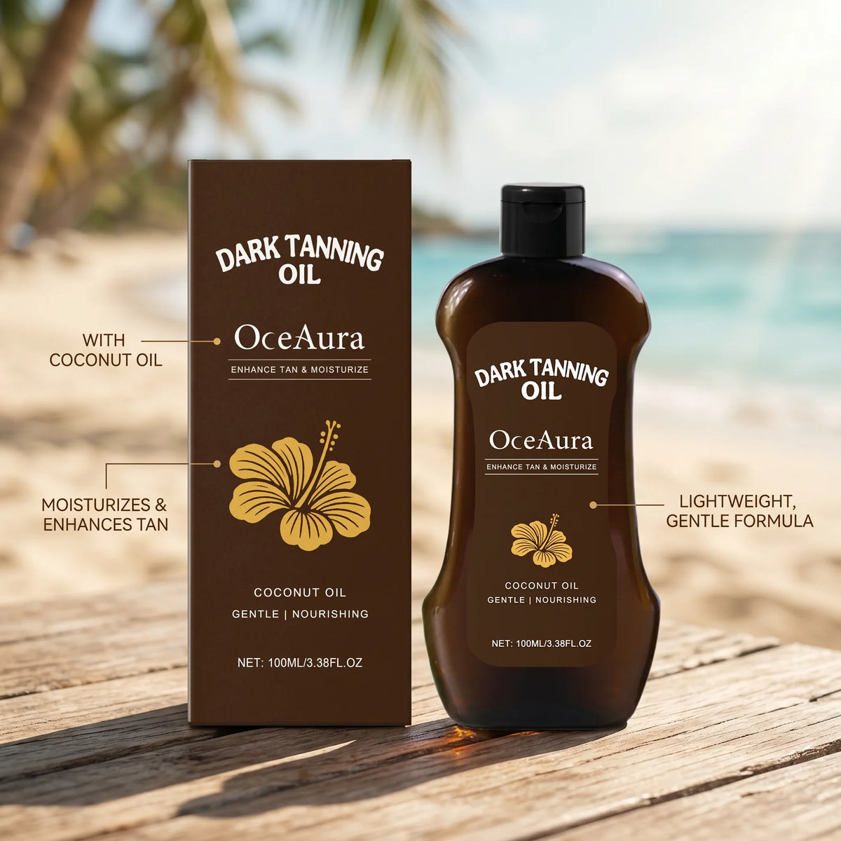 Coconut Oil Dark Tanning Oil Sun Lotion Deep Bronze