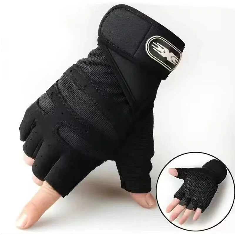 Half Finger Fitness Gloves Tactical Cycling Workout Sports Gear