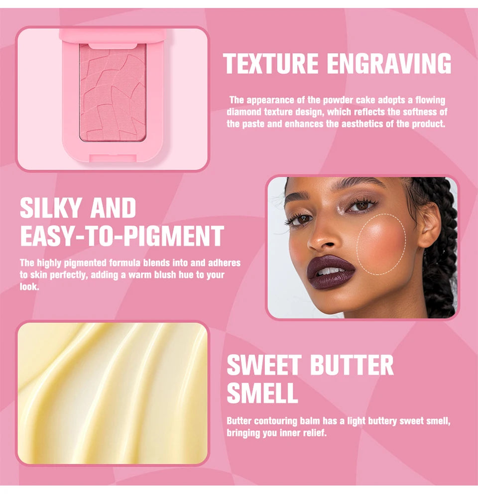 Lakerain Butter Bronzer Powder Contour Makeup Palette