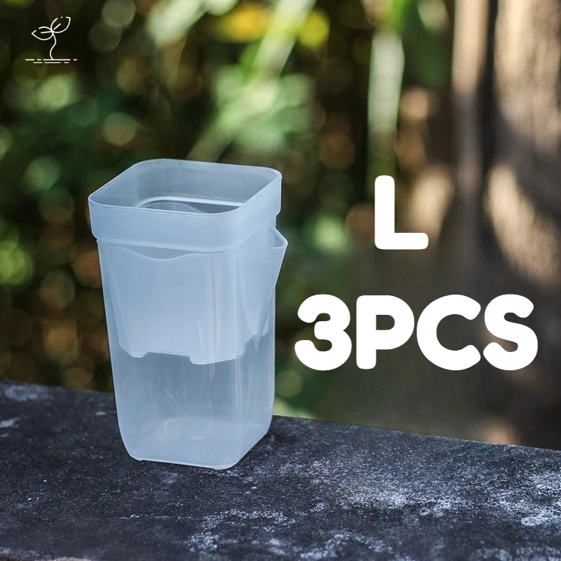 15pcs Self Watering Plant Pots Translucent Seedling Planters for Cuttings - 23