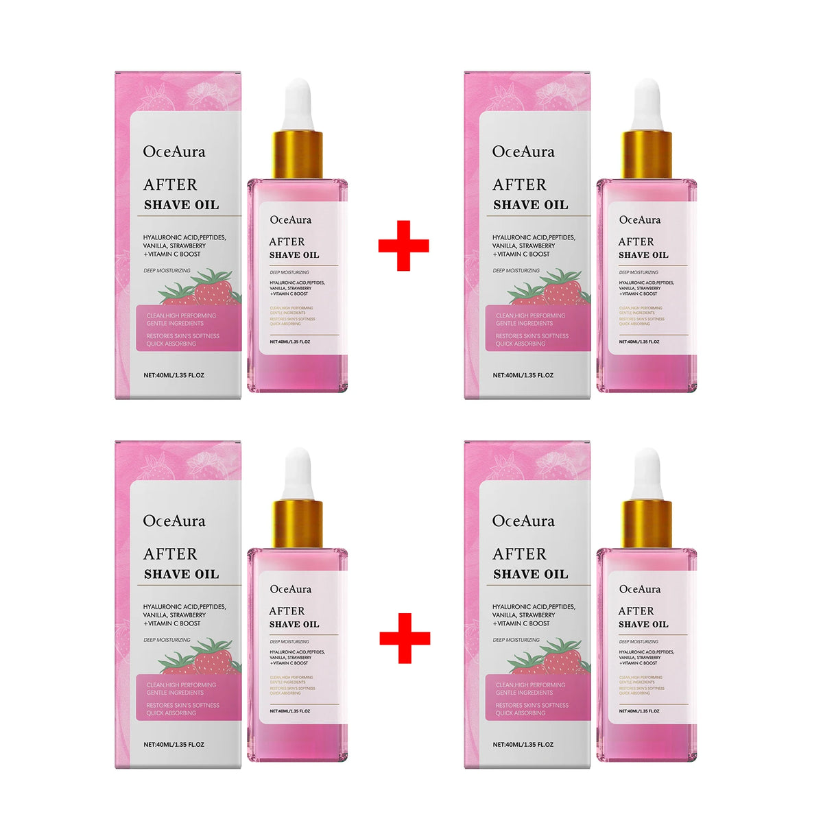 Strawberry After Shave Oil Soothing Post Wax Hair Removal Care