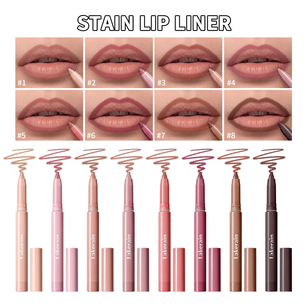 Stain Lip Liner Pencil Waterproof Matte Lip Contour Pen