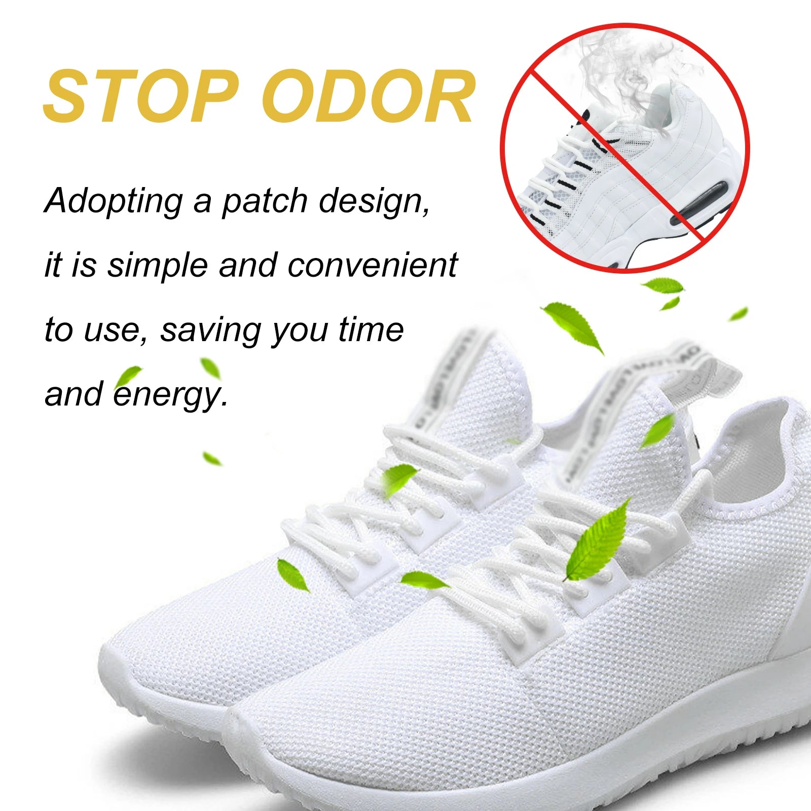 Ximonth Deodorant Shoe Stickers Odor Removal Patches Freshness - 9