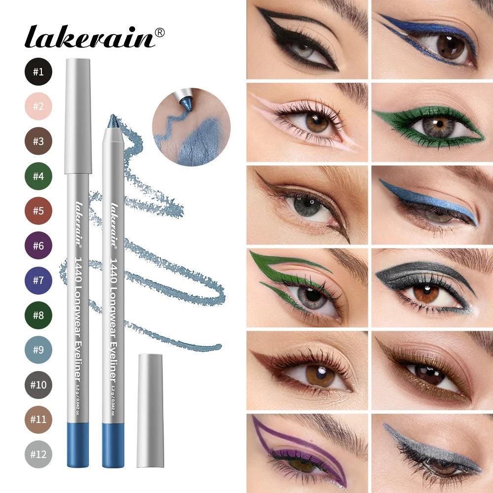 Waterproof Longwear Eyeliner Pen Smudge Proof Pencil - 2