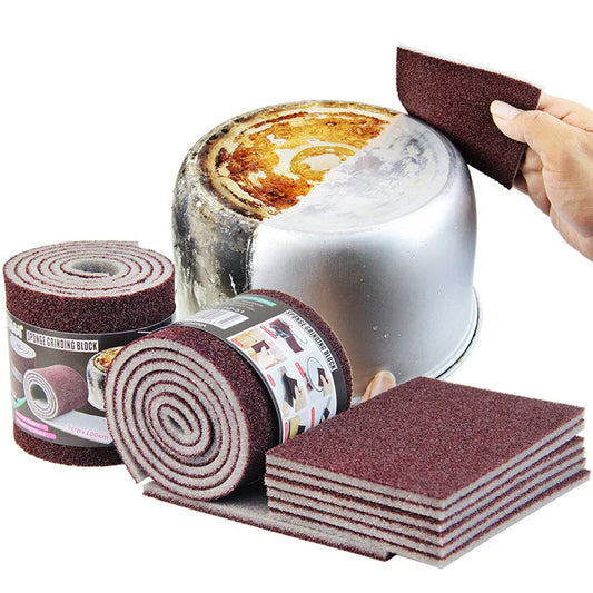 Emery Sponge Roll Magic Cleaning Eraser for Rust Removal and Kitchen Scrub
