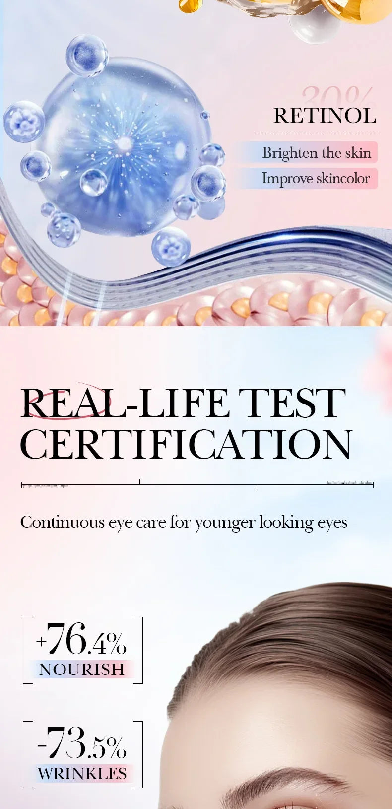 Anti Wrinkle Eye Cream Dark Circles and Fine Lines Remover
