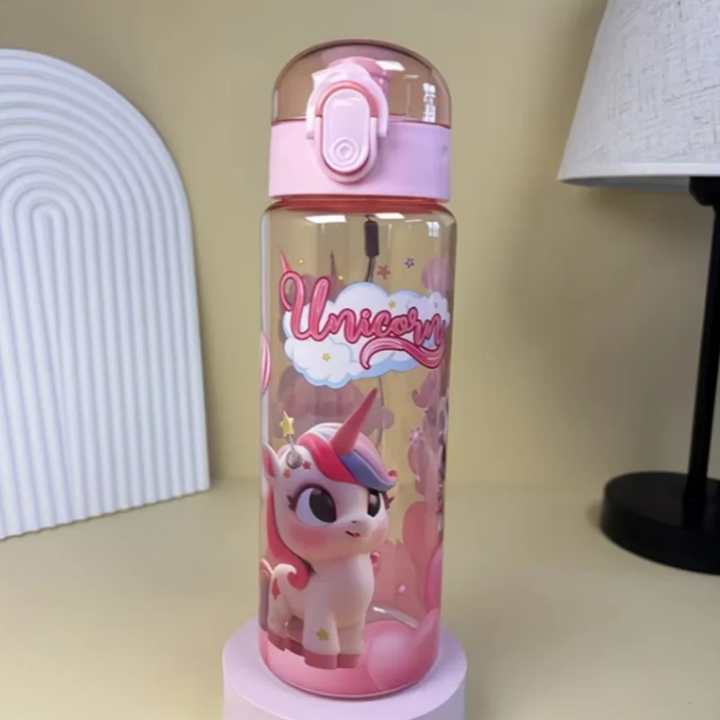 Fantia 700ml Unicorn Water Bottle BPA Free Leak Proof Sports Space Cup - 11