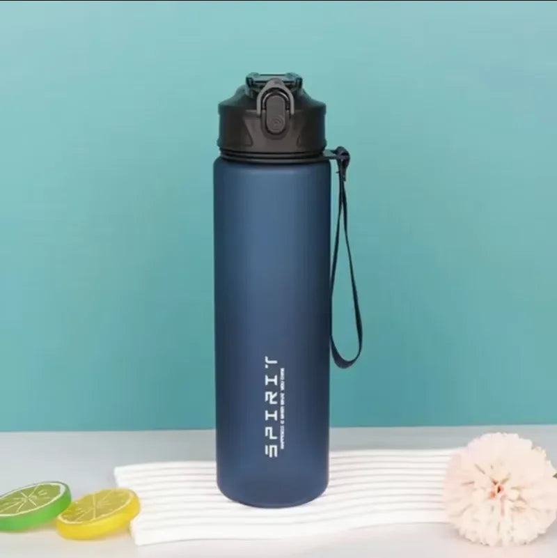 Motivational Sports Water Bottle Leak Proof Time Marker Gym Flask