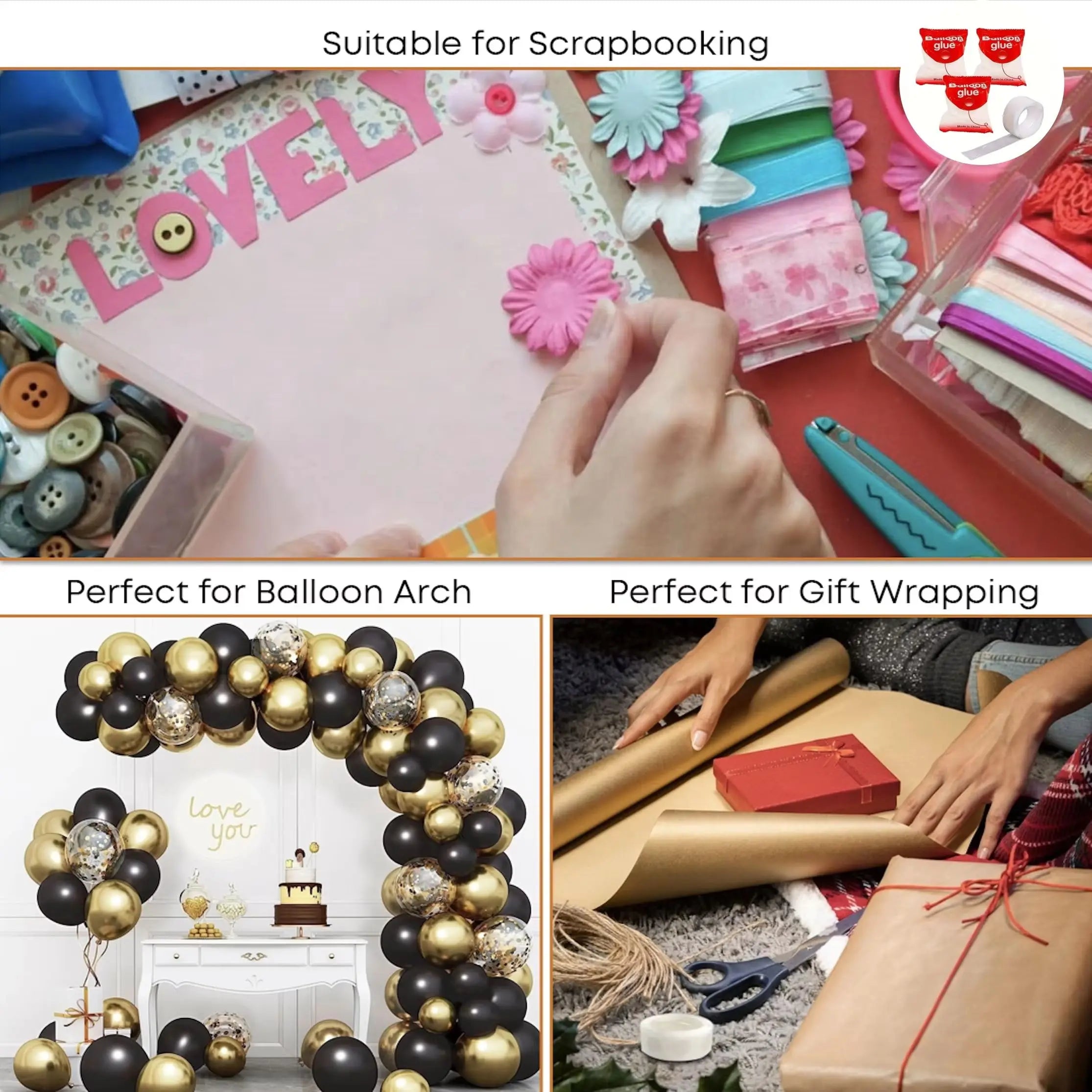 Double Sided Balloon Glue Dots Adhesive Sticky Points for Party Decor - 5