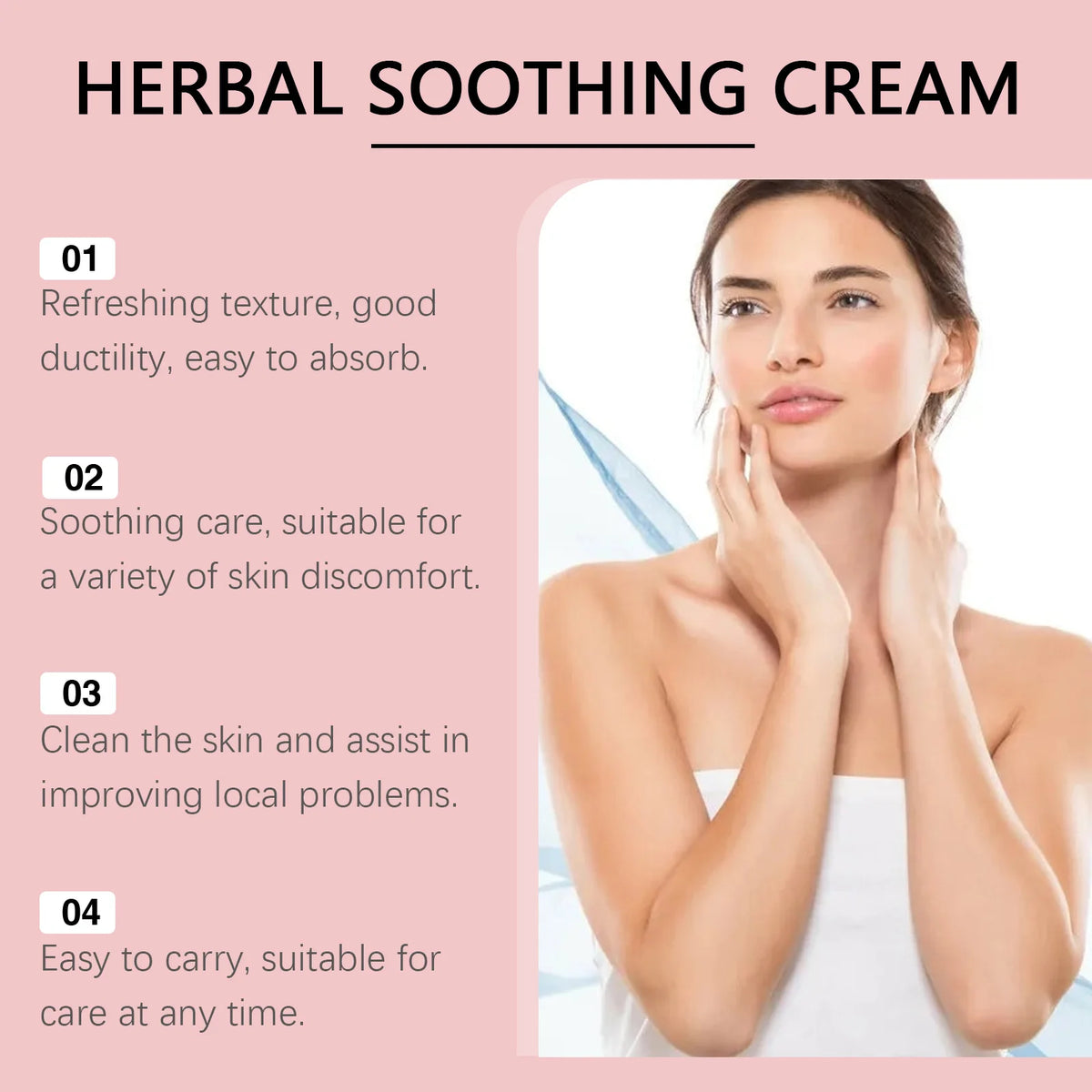 Herbal Soothing Cream Relieve Itching And Moisturizing Skin Care