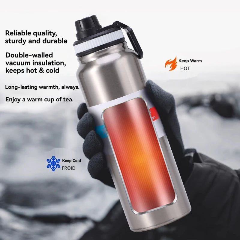 Insulated Stainless Steel Vacuum Flask Thermal Water Bottle Sport Cup - 3