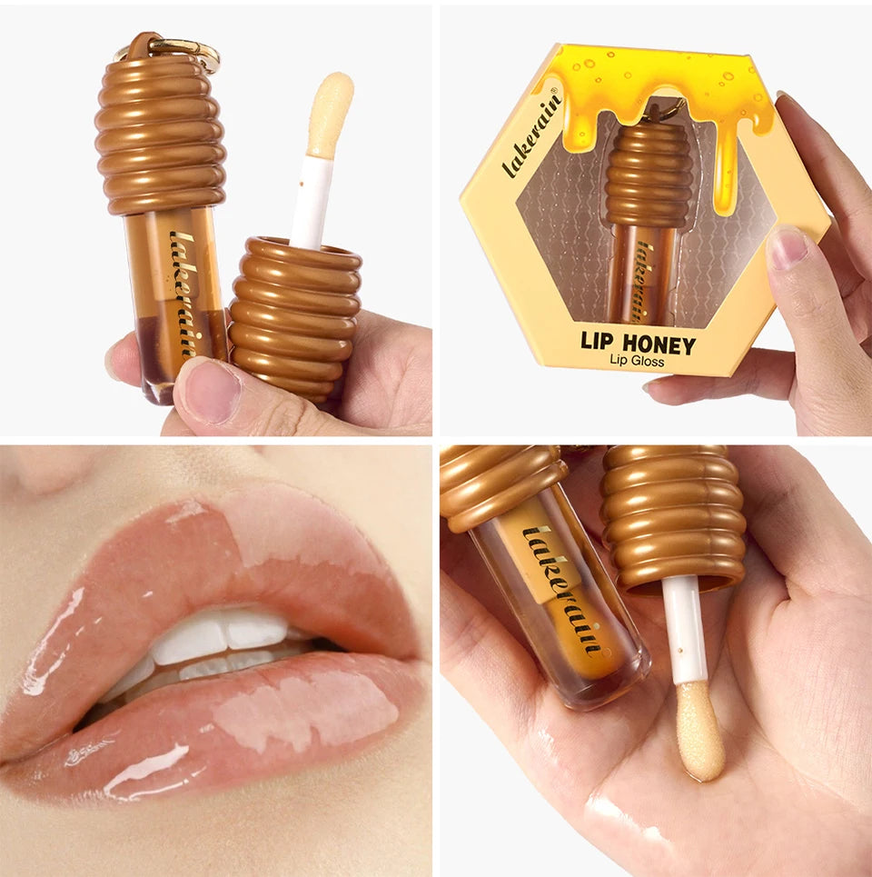 Honey Chocolate Lip Gloss Set Moisturizing Lip Oil Plumper